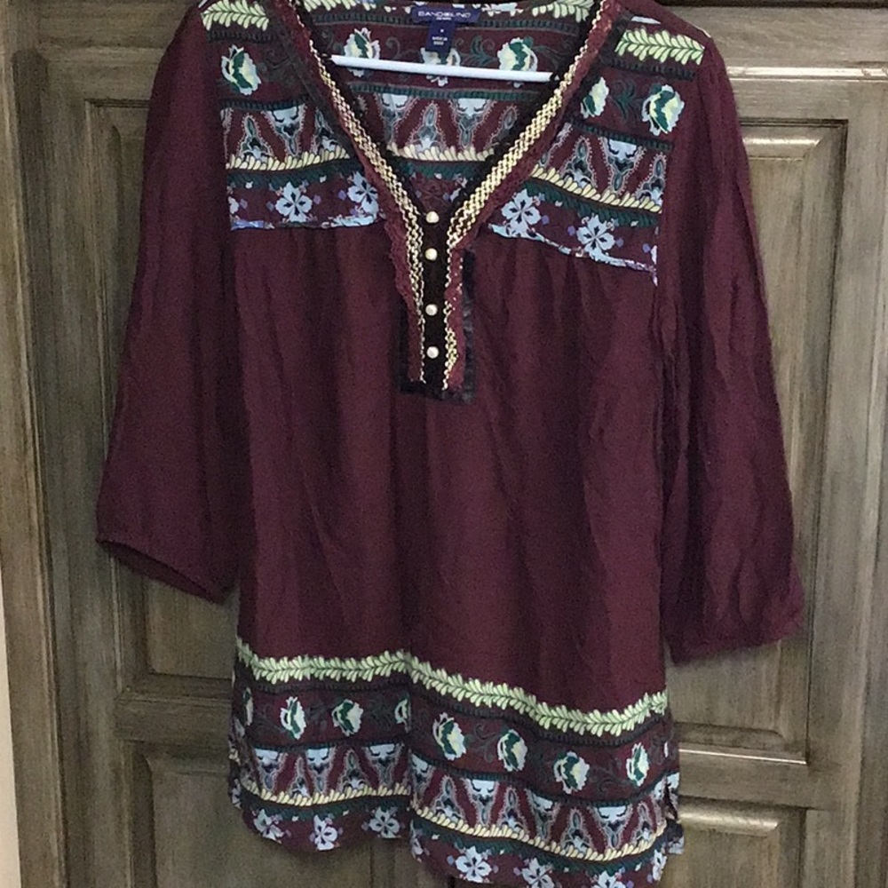 Bandolier boho top.